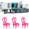 Máquina de moldagem por injecção de cadeira de plástico eficiente Controle PLC 50-100 G Peso de injecção 7-15 KW Potência de aquecimento