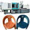 Máquina de moldagem por injecção de cadeira de plástico eficiente Controle PLC 50-100 G Peso de injecção 7-15 KW Potência de aquecimento